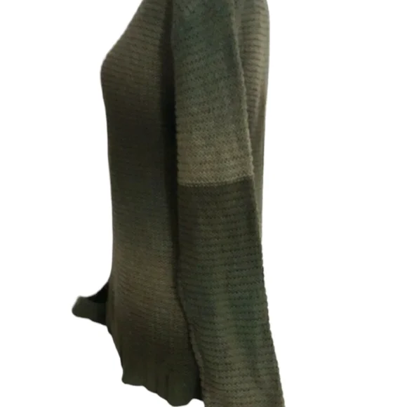 Women's Army Green Tie dye Look Kint sz Large Relativity sweater - Picture 7 of 9